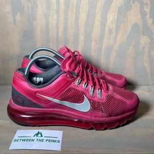 nike air max 2013 womens pink black running shoes